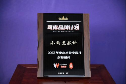 小雨点集团荣膺“年度杰出数字科技创新机构”奖，数字技术赋能未来新篇章