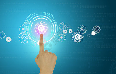 指尖触碰未来 点击科技感图片背后的数字技术